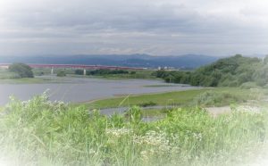 川のそばで